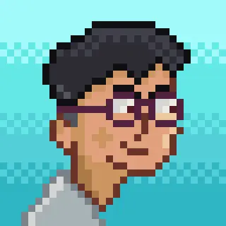 Het Patel's pixeled art profile picture